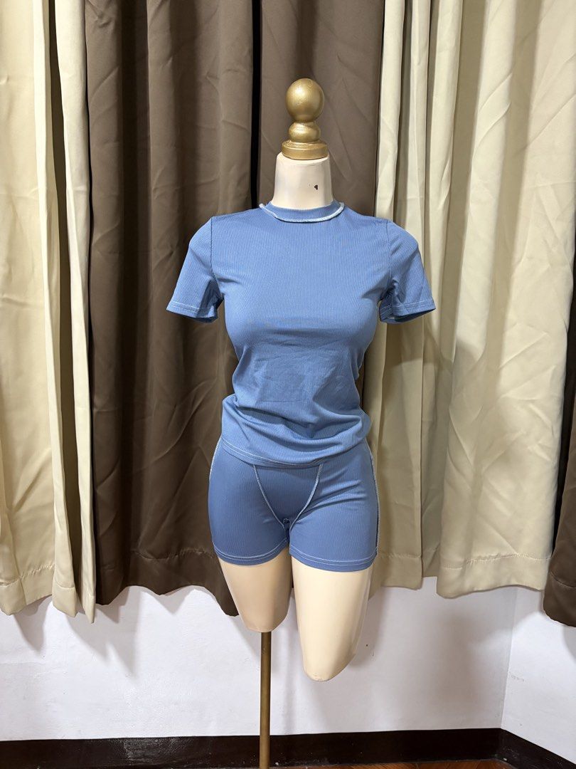 Shein Blue Coords (Category: Sets or Coordinates) located in Paranaque City. Submitted by kimchan15 (Listing ID 1469172452, Image 1). Description: W: 23-27.