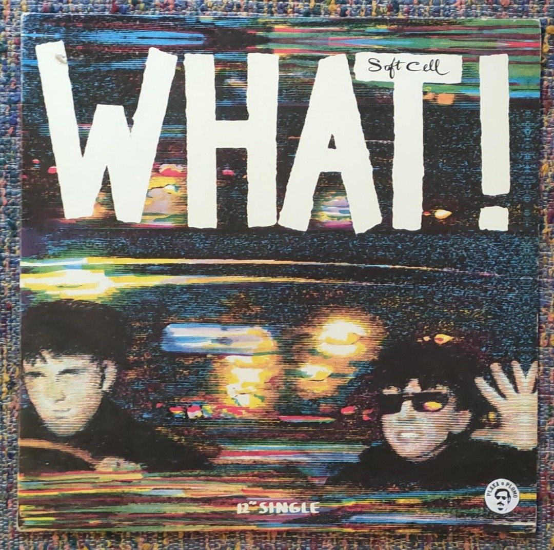 Soft Cell - What! 12" Vinyl Record (Category: Vinyls) located in Quezon City. Submitted by plaka.o.plomo (Listing ID 1469230931, Image 1). Description: Artist(s) : Soft Cell Song(s) : What! / ...So Year : 1982 Media : VG+ Color : Black Sleeve : G No. : 1x Vinyl Size : 12" RPM : 45 Country : Canada Catalog No. : SOVX 2313 Tracklist : - Side A 1. What! - Side AA 1. ...So Notes : Clean record labels. Vinyl has a few very lite scuffs and surface mark