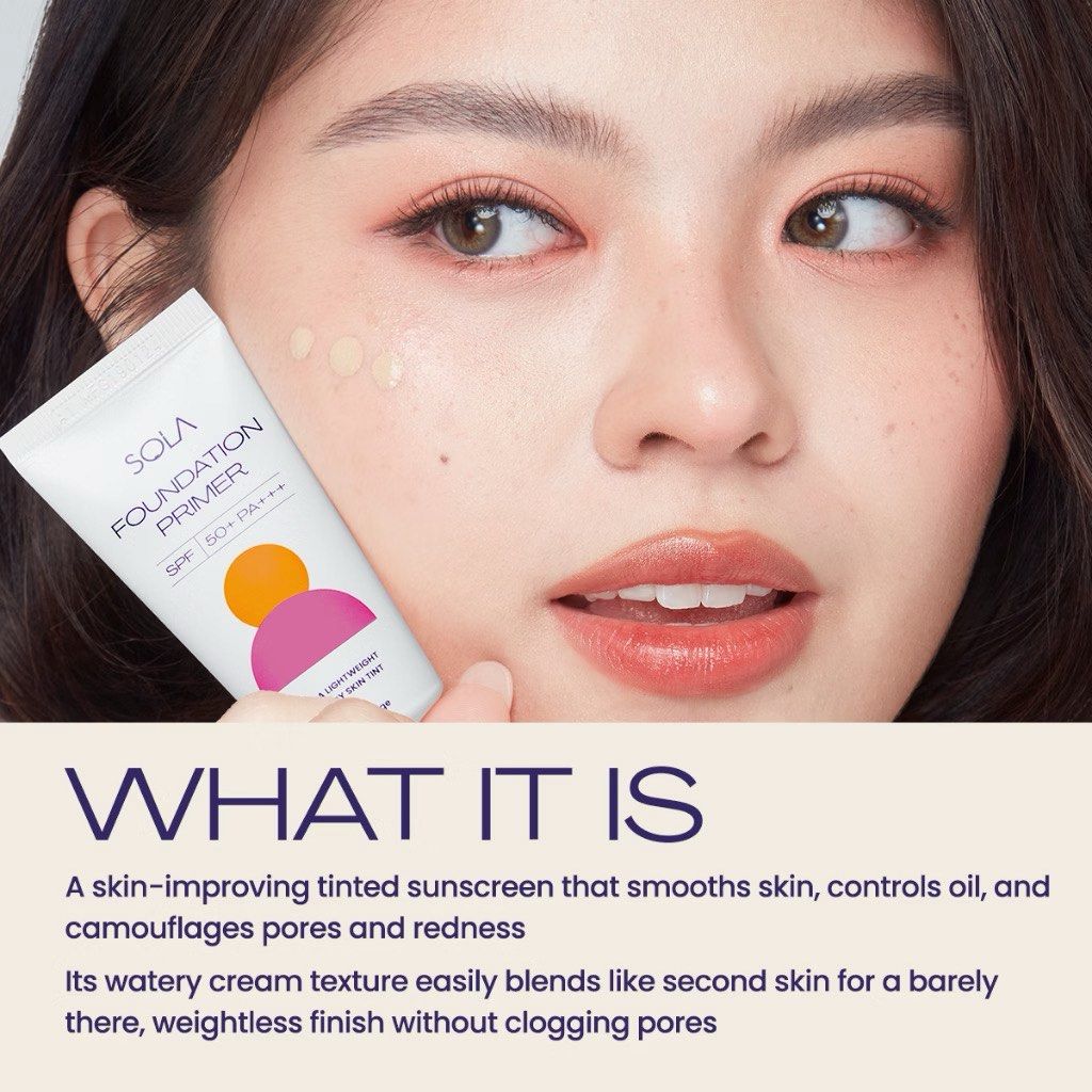 Sola Foundation Primer Light Beige (Category: Makeup) located in Taguig. Submitted by plumsies (Listing ID 1469329570, Image 1). Description: .