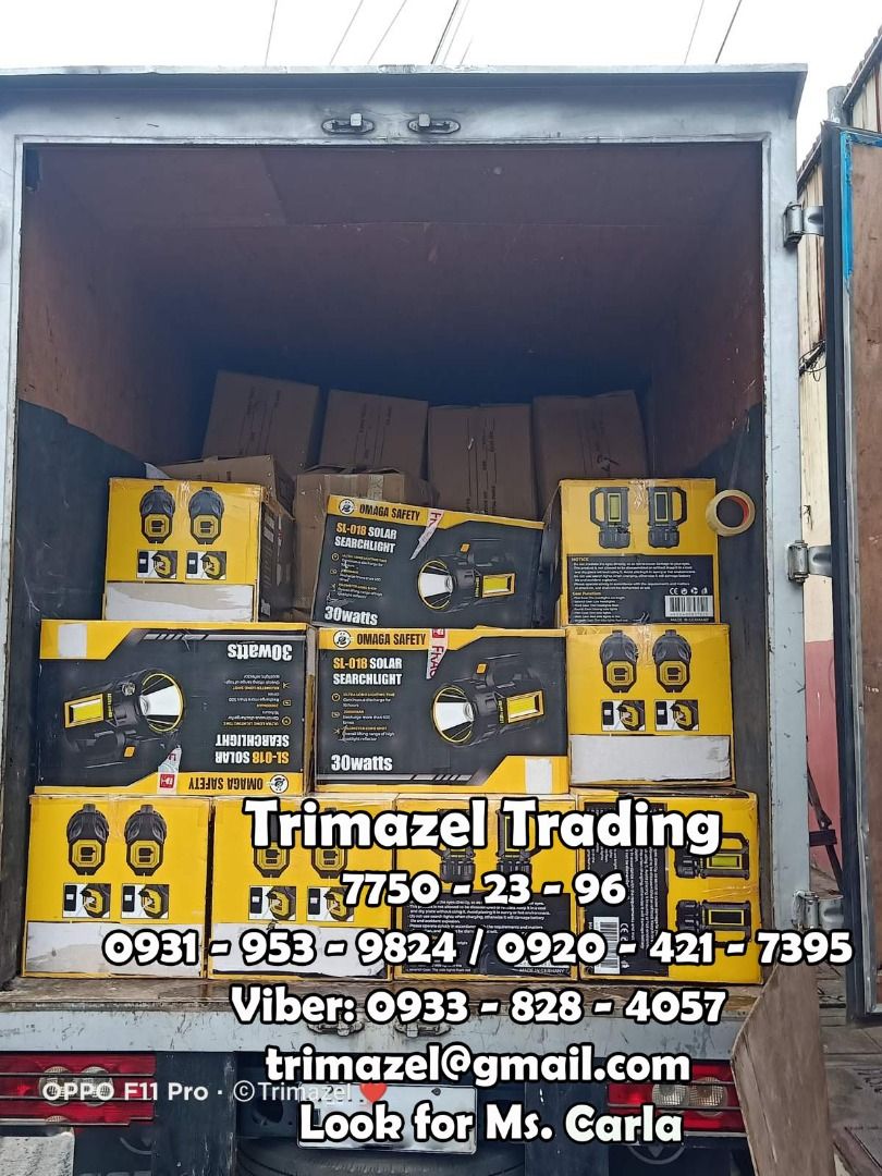 SOLAR SREACH LIGHT (Category: Looking For) located in Caloocan City. Submitted by trzl_liza14 (Listing ID 1469169505, Image 1). Description: ✅ Guaranteed lowest price ✅ Quality products ✅ Big discount for bulk orders ✅ 100% LEGIT TRUSTED SUPPLIER! ✅ With Complete Legal Documents ✅ BIR Registered We Supply All Kinds Of PPE Supplies, Raincoat, Hard Hat, Cooler Box, Plastic Trash Bin, Road Barriers, Kayak Boats, Crystal Kayak, Traffic Cone, T-Bollar