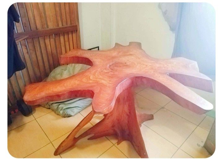 Solid Narra Root/Stump Table with Thick Glass Top (Category: Tables & Sets) located in Manila. Submitted by richelle_fane2525 (Listing ID 1469383124, Image 3). Description: Solid Narra Root Dining Table (4-Seater) with Thick Glass Top 📌 DESCRIPTION / CAPTION: FOR SALE: Authentic Solid Narra Root / Stump Table (4-Seater) ✨ Perfect as a luxury centerpiece for your dining room, lanai, or living area. ✨ Looking for a unique, timeless, and elegant pi
