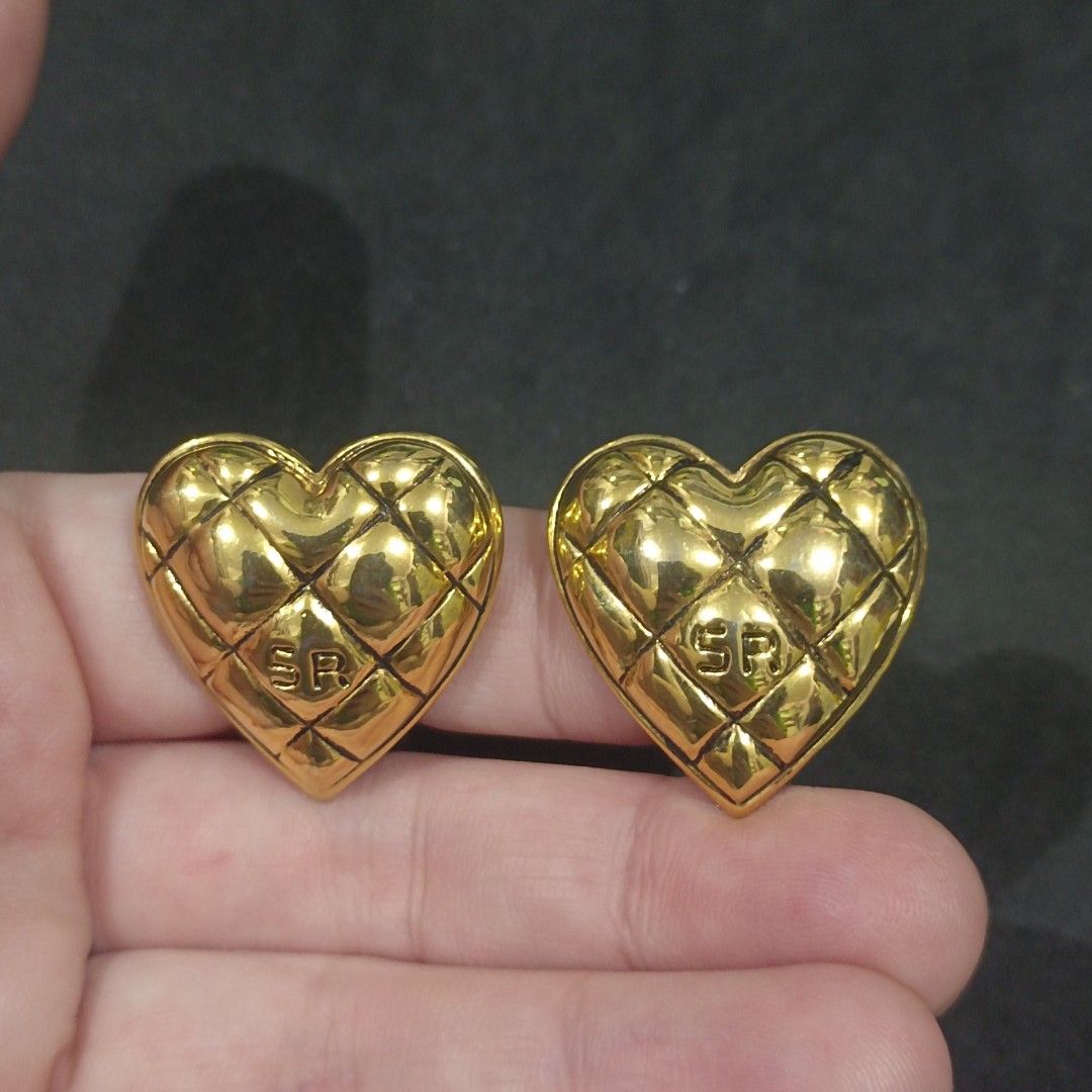 Sonia Rykiel Clip on Earrings (Category: Earrings) located in Manila. Submitted by maxineamber (Listing ID 1469173217, Image 1). Description: Chunky Sonia Rykiel Clip on earrings, gold tone..