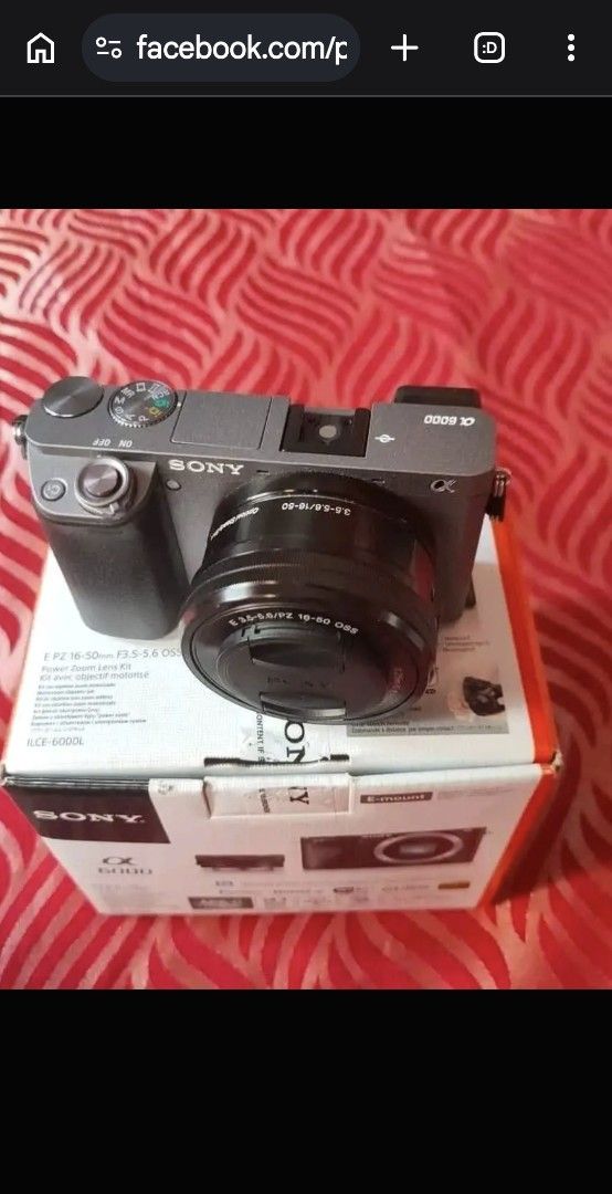 Sony Alpha a6000 Mirrorless Camera with 16-50mm Lens Kit (Category: Cameras) located in Manila. Submitted by oddtiger.2d0471 (Listing ID 1469247294, Image 3). Description: 6Sony A6000 with 16-50mm GUN Metal Silver Edition Complete Box for 15000 only 624mp Hdvideo 60fps WIFI sharing Swovel Lcd Viewfinder MicInput Mirrorless Camera Slightlv Hobbvist used onlv, Perfect Good Condition Complete Box po. Y 98% smoothness Presentable pa po r No defects o