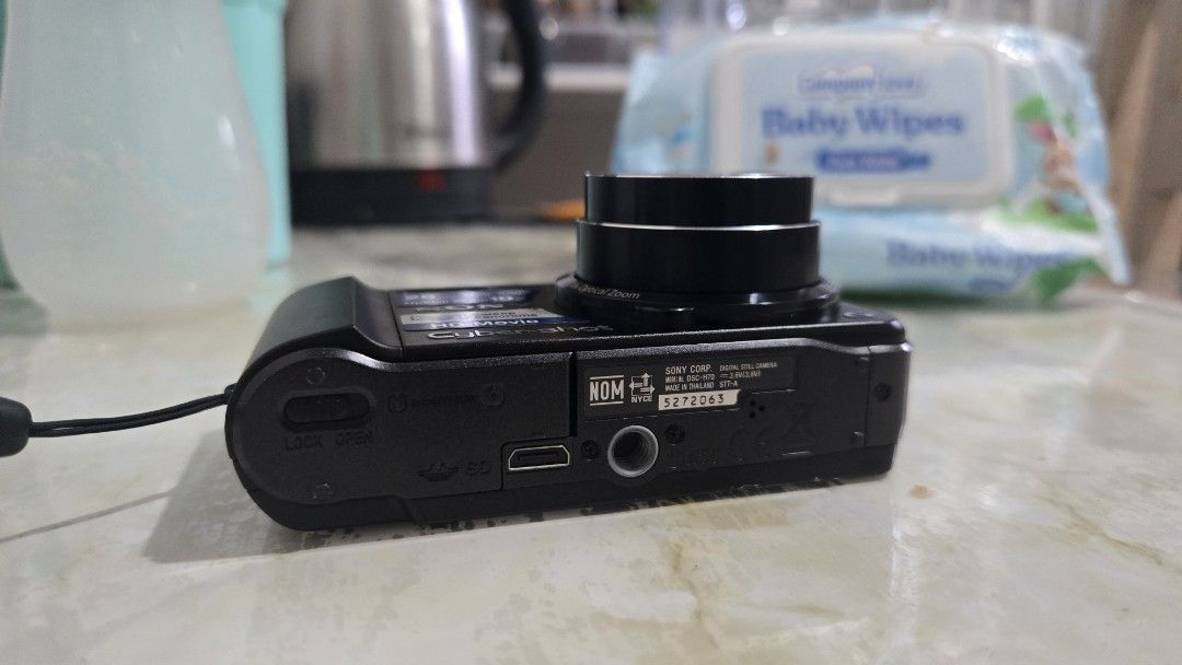 Sony Cyber-shot DSC-H70 Digital Camera (Category: Cameras) located in Paranaque City. Submitted by maracasas (Listing ID 1469204388, Image 3). Description: - Model: Sony Cyber-shot DSC-H70 (Black) - Resolution: 16.1 Megapixels - Zoom: 10x Optical Zoom with 25mm Wide-Angle - Video: HD Movie Recording Capability - Features: Sweep Panorama Mode and bright LCD screen - Condition: Good working condition, ready to use.