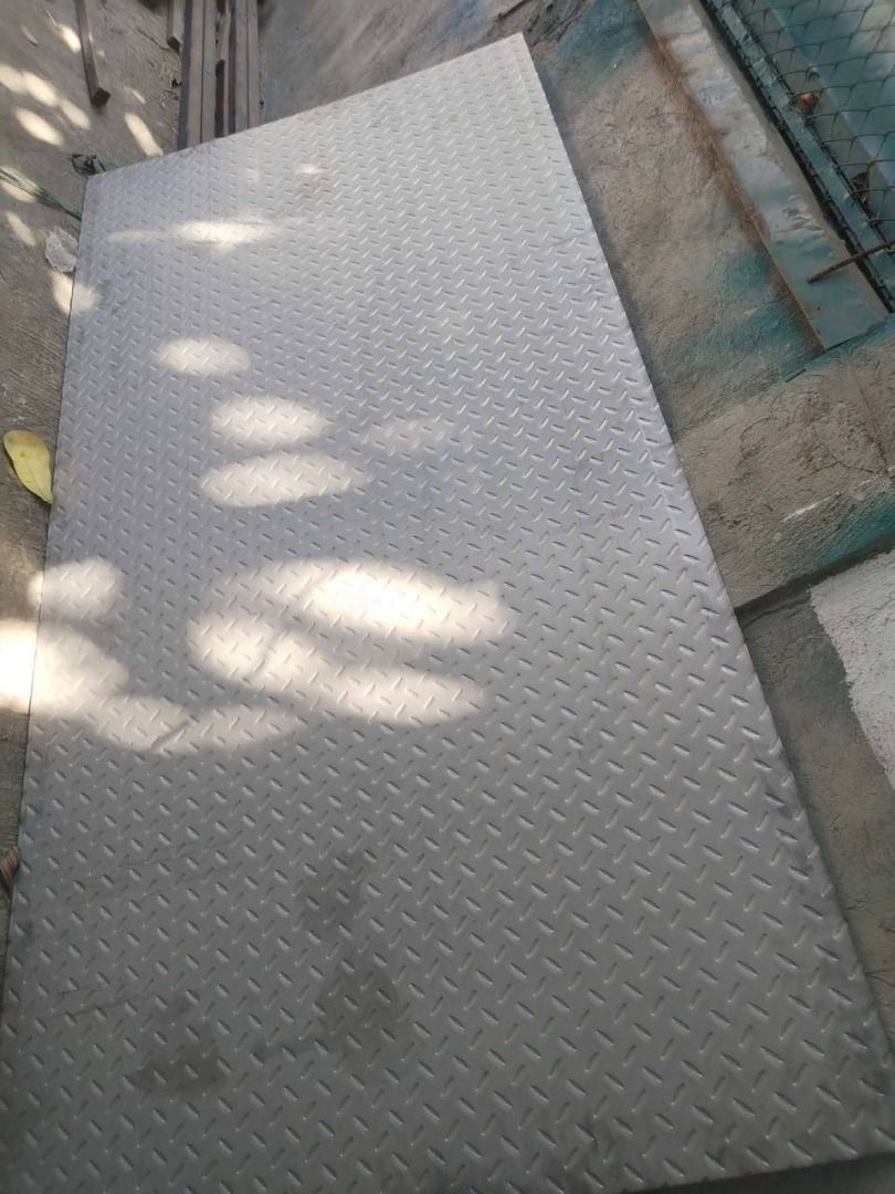 Stainless Checkered Plate Specs: 2B Finish, 4mm x 4ft x 8ft (Category: Home Improvement Tools & Accessories) located in Manila. Submitted by joeyroque09 (Listing ID 1469243896, Image 1). Description: Stainless Checkered Plate Specs: 2B Finish, 4mm x 4ft x 8ft .
