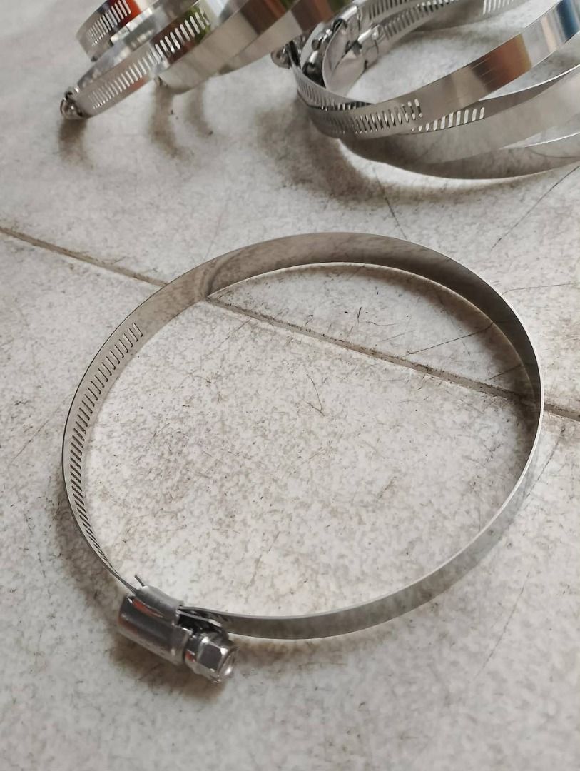 Stainless Hose Clamp Specs: 5” (Category: Everything Else Others) located in Manila. Submitted by 09171479278_elsie. (Listing ID 1469164673, Image 1). Description: Stainless Hose Clamp Specs: 5”.