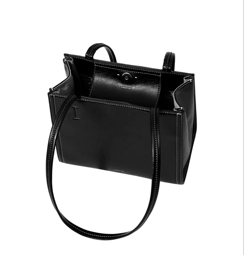 Stand Oil Oblong Mini Black Bag (Category: Shoulder Bags) located in Pasig City. Submitted by helloimnicee (Listing ID 1469200045, Image 2). Description: srp 6600 bought in Korea (in-store) no when worn rfs: decluttering.