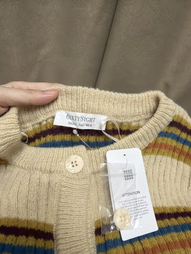 Striped Knit Cardigan (Category: Coats, Jackets and Outerwear) located in Las Pinas. Submitted by thealyssacloset (Listing ID 1469215501, Image 3). Description: .