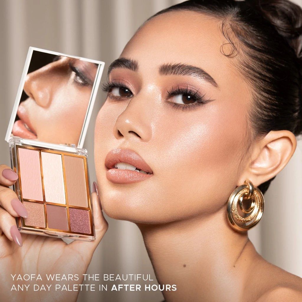 STROKES BEAUTIFUL ANY DAY PALETTE (Category: Makeup) located in Cabuyao City. Submitted by tomeoe (Listing ID 1469162969, Image 2). Description: SHADE: AFTER HOURS Highly rated by beauty lovers for a quick, effortless glam look with soft, hydrating pigments. • 6-in-1 face and eyes palette with contour, blush, highlight, and eyeshadow shades • Velvet powdery formula for seamless blending and buildable pigment • Infused with Aloe Vera, Squalane, an