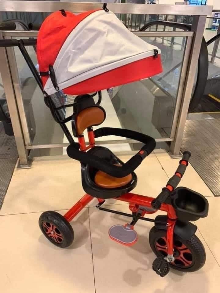 Stroller Push bike w/ umbrella (Category: Everything Else Others) located in Manila. Submitted by mightycloud_1992 (Listing ID 1469281263, Image 3). Description: ONHAND‼️ 👉🏻STROLLER PUSH BIKE WITH UMBRELLA & FOOT REST ✔️FREE ASSEMBLE ▪️NEW RS 2,300👌 Available color 💙Blue ❤️Red 💗Pink Quick specs:👇👇👇 ✅Steel material ✅With head rest ✅With foot rest ✅For 1-4yrs old ✅With front & back basket ✅With push handle ✅With pedal ✅With bottle holder.