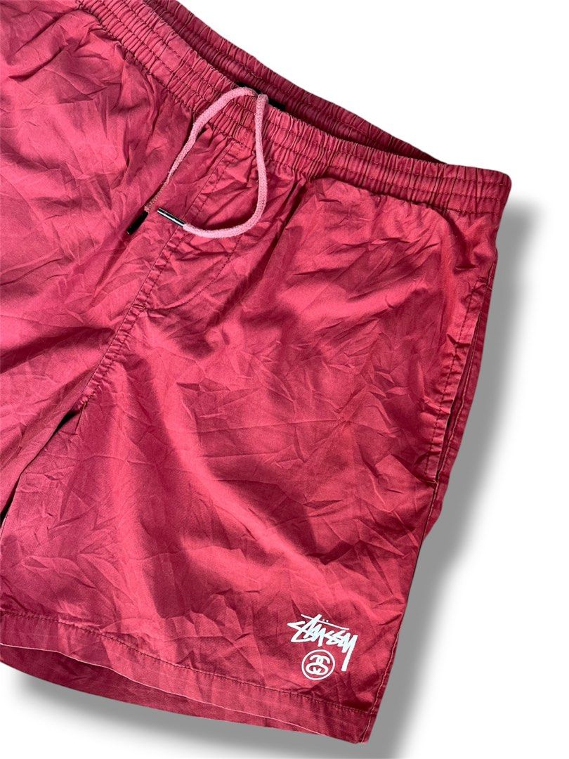 STUSSY BASIC STOCK BEACH SHORTS (Category: Announcements) located in Cebu City. Submitted by lchadpierr03463 (Listing ID 1469308396, Image 2). Description: Brand:Stüssy Model:Stock Water Short / Basic Stock Beach Short Color Red / Burgundy / Faded Terracotta Material:100% Nylon Waist:Elasticized waistband with adjustable contrast drawcord Branding:White Stüssy Stock logo printed on the lower left leg Pockets:Two side seam pockets and one rear zip