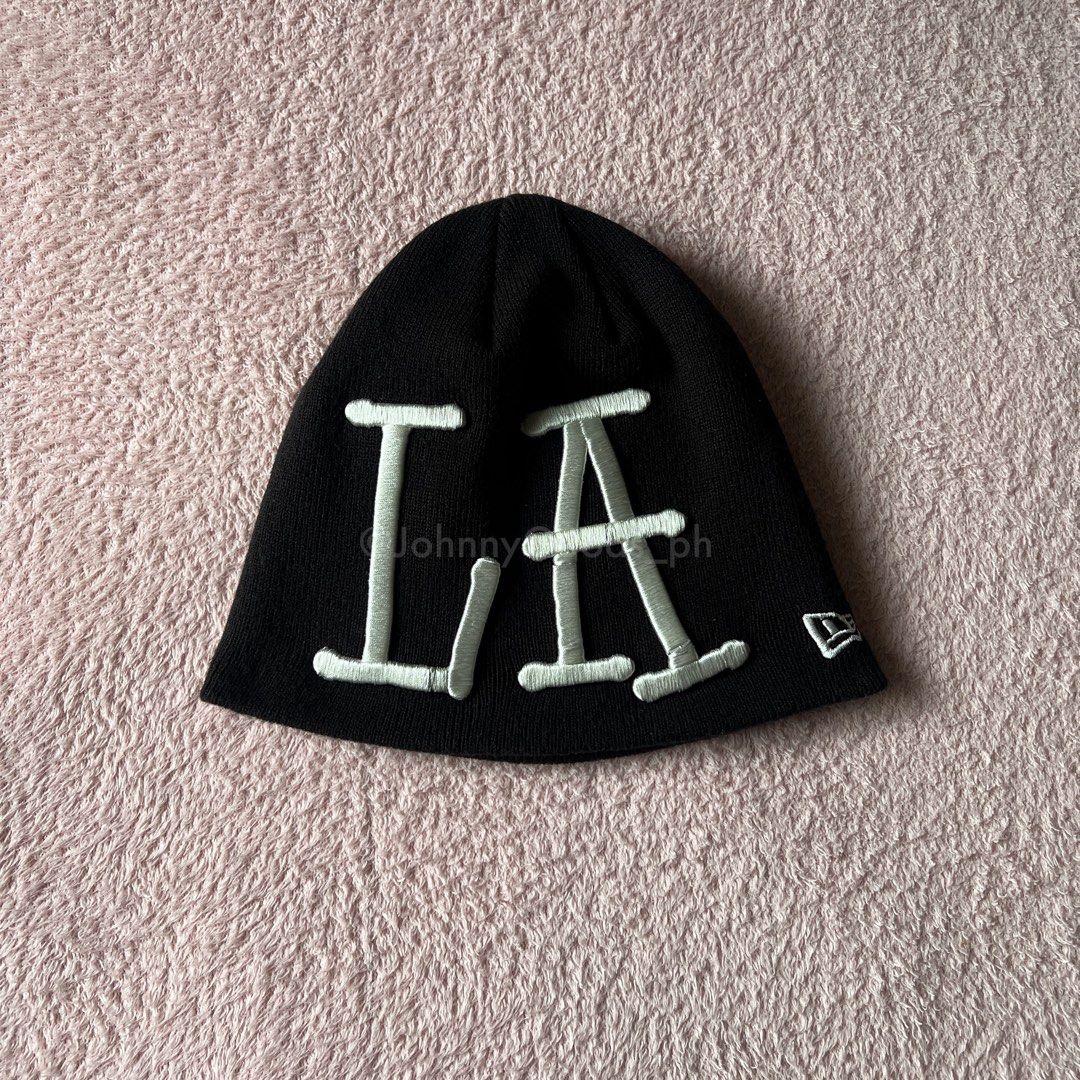 Stussy New Era LA beanie (Category: Beanies) located in Cavite. Submitted by johnnygoods_ph (Listing ID 1469267249, Image 1). Description: Visit johnnygoods_ph on IG for more details Has some loose stitchings on embroidery.
