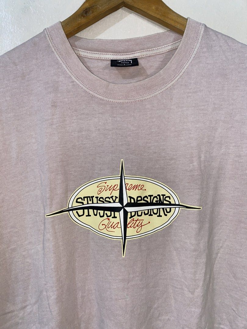 STUSSY Supreme Design tee (Category: Tshirts & Polo Shirts ) located in Muntinlupa City. Submitted by ddptgs.thrift (Listing ID 1469169111, Image 2). Description: STUSSY 9.5/10 Condition 9.5/10 Color rate Size fit to LARGE.