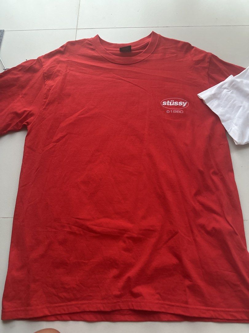 Stussy t (Category: Coats, Jackets and Outerwear) located in Angeles City. Submitted by royal_vintage_thriftshop (Listing ID 1469250321, Image 3). Description: 2pc 1set. 900 1pc 500 Chest 25, Length 31 No issue .