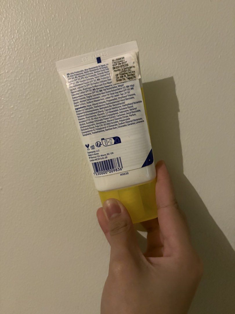 Supergoop! PLAY Everyday Lotion SPF 50 71ml (Category: Face Care) located in Makati City. Submitted by k4zreyy (Listing ID 1469282139, Image 2). Description: - Brand: Supergoop! - Product: Play Everyday Lotion SPF 50 PA++++ - Size: 2.4 fl. oz. / 71 ml - Condition: Brand new, unopened, and sealed - Origin: Made in Korea - Expiration Date: September 2027 - Features: Broad spectrum protection and very water-resistant.