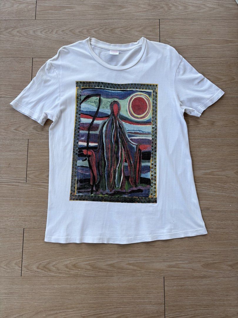 Supreme reaper tee (Category: Tshirts & Polo Shirts ) located in Davao. Submitted by hippiehappy420 (Listing ID 1469212077, Image 1). Description: Supreme reaper tee Small Very good condition Washed and sanitized ship nationwide Negotiable price Visit my listings for more affordable clothings! Shirt Pants Shorts Caps Bags Jogger Blouse Jeans Hoodies Accessories Etc..