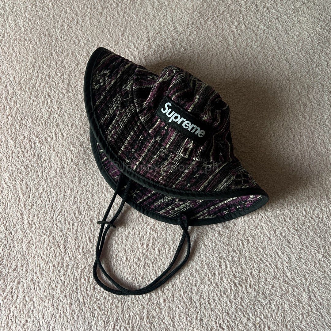 Supreme Woven Pattern Boonie (Category: Caps & Hats) located in Cavite. Submitted by johnnygoods_ph (Listing ID 1469265574, Image 1). Description: Visit johnnygoods_ph on IG for more details.