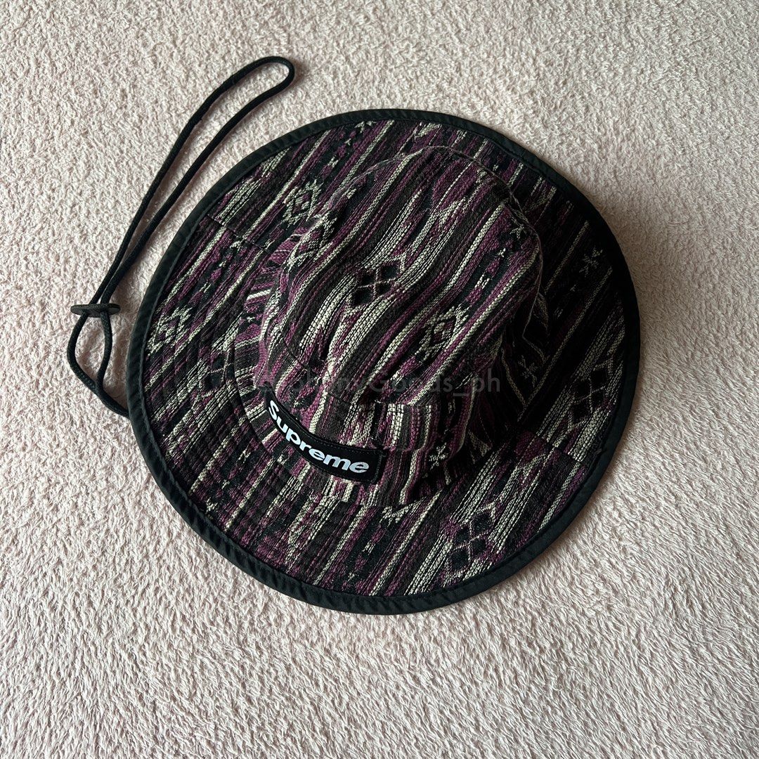 Supreme Woven Pattern Boonie (Category: Caps & Hats) located in Cavite. Submitted by johnnygoods_ph (Listing ID 1469265574, Image 2). Description: Visit johnnygoods_ph on IG for more details.