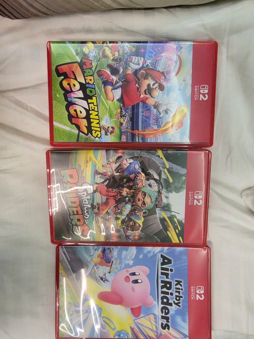 Switch 2 Games (Category: Nintendo) located in Quezon City. Submitted by jjays95 (Listing ID 1469340829, Image 1). Description: Switch 2 games for sale mario tennis fever 2500 kirby air riders 2500 splatoon raiders - 2600 pickup loc: qc near sm sta mesa mop gcash maya unionbank.
