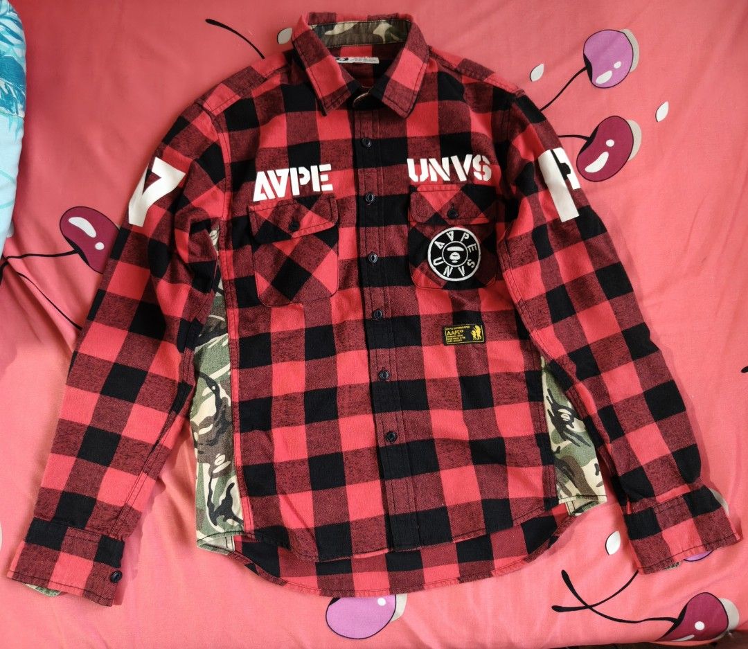 [TAKE ALL] 7-Piece Branded Long Sleeve & Flannel Bundle (Category: Formal Shirts) located in Manila. Submitted by ryan.v1 (Listing ID 1469172935, Image 2). Description: Selling as bulk/take-all lot. Ideal for personal wear or resell (fits Men’s S to Slim M). Measurements (Flat, in Inches): • BAPE Red/Black Plaid: Shoulder 17-18" | Body 19" | Length 24" • Burberry London Check: Shoulder 16" | Body 18" | Sleeve 22" | Length 26" • Zara Man Green Che