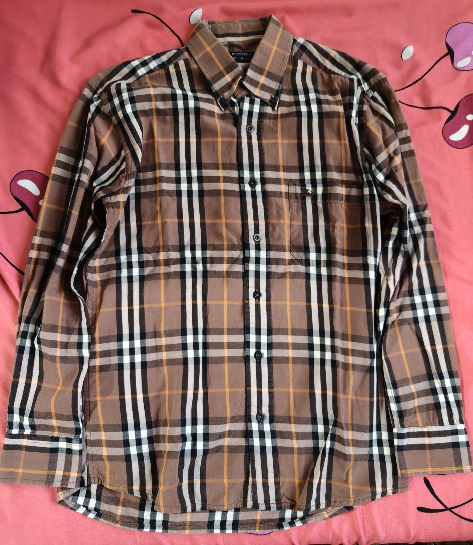 [TAKE ALL] 7-Piece Branded Long Sleeve & Flannel Bundle (Category: Formal Shirts) located in Manila. Submitted by ryan.v1 (Listing ID 1469172935, Image 3). Description: Selling as bulk/take-all lot. Ideal for personal wear or resell (fits Men’s S to Slim M). Measurements (Flat, in Inches): • BAPE Red/Black Plaid: Shoulder 17-18" | Body 19" | Length 24" • Burberry London Check: Shoulder 16" | Body 18" | Sleeve 22" | Length 26" • Zara Man Green Che