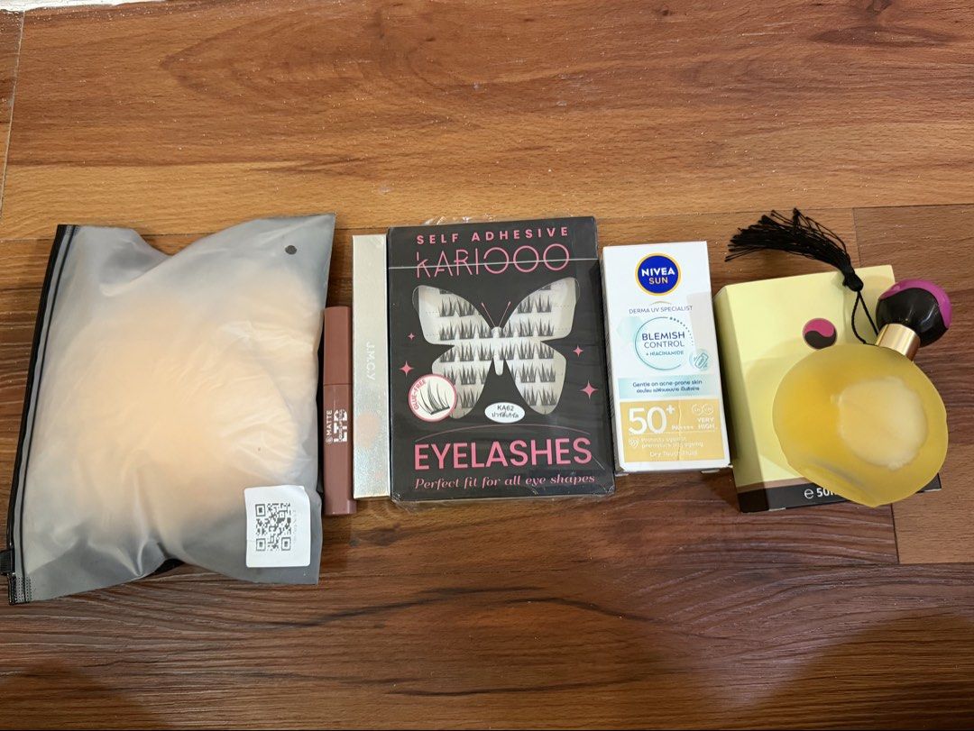 TAKE ALL MAKE UP, silicone bra, cluster lashes perfume make up (Category: Makeup) located in Manila. Submitted by mamaansshop (Listing ID 1469346354, Image 1). Description: TAKE ALL BRAND NEW NEVER USED.