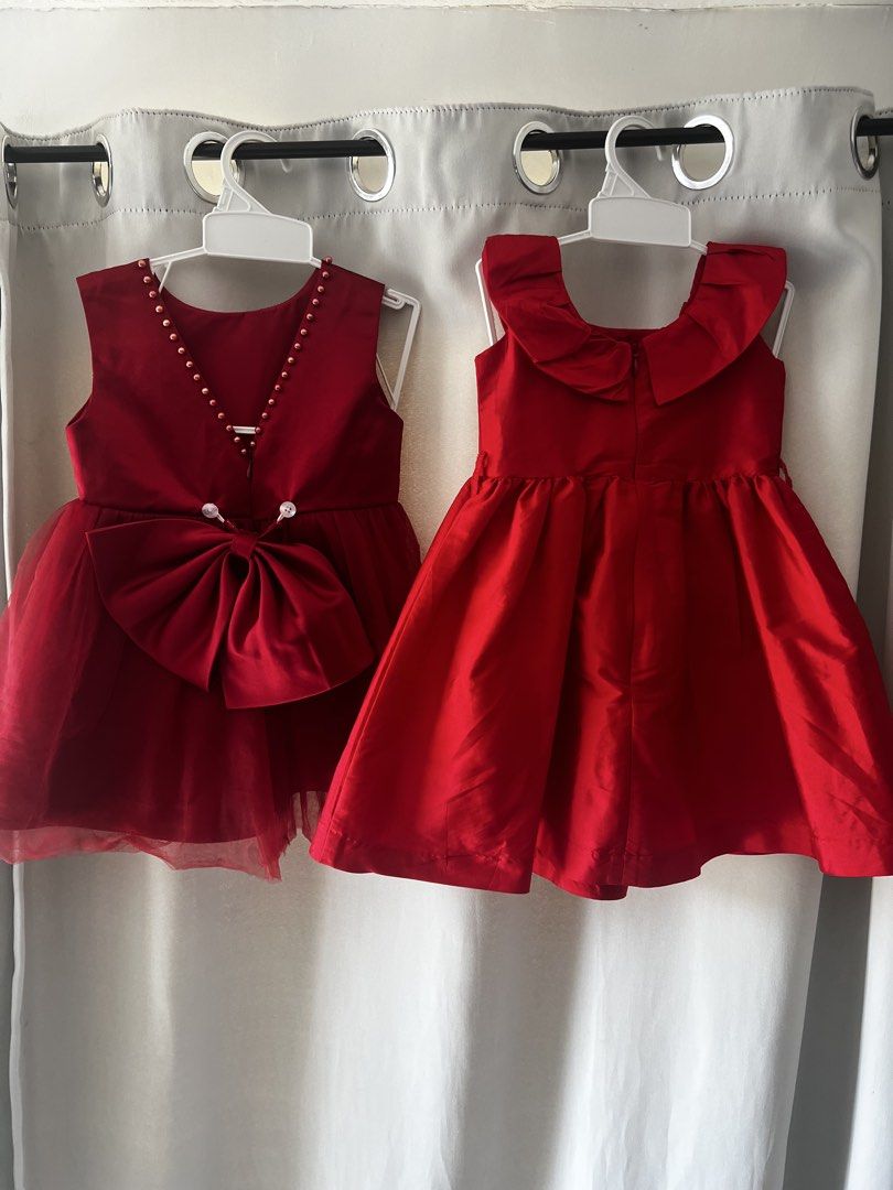 Take all Maroon dresses for toddler (Category: Babies & Kids Fashion) located in Lapu Lapu. Submitted by momndeclutters (Listing ID 1469201197, Image 2). Description: Buy as set. In excellent condition.