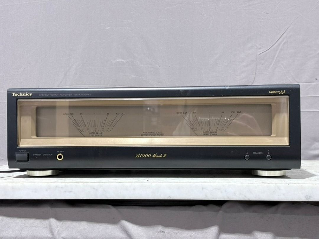 Technics SE-A1000 MKII Power Amplifier (Category: Soundbars, Speakers & Amplifiers) located in Caloocan City. Submitted by letao_shopping_ph (Listing ID 1469188865, Image 2). Description: ◆Exterior◆ ・★The exterior shows signs of use and aging, including scratches, stains, and potential damage. ・★The VU meter light functions correctly, and the needle operates without issues. ◆Operation◆ ・★Basic functions have been tested and confirmed to be workin