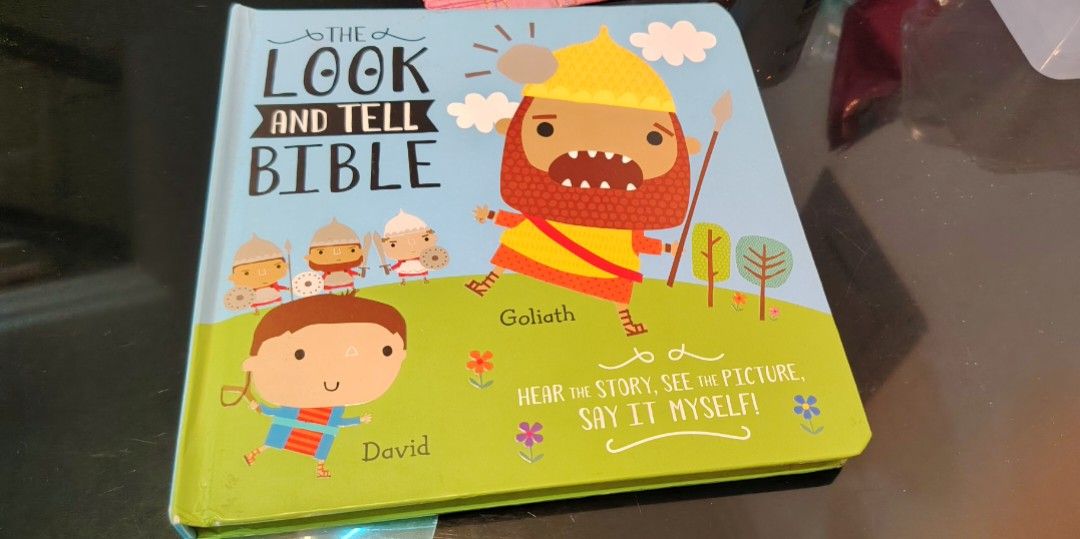 The Look and Tell Bible (Category: Children's Books) located in Las Pinas. Submitted by trendzchoice02 (Listing ID 1469313807, Image 1). Description: preloved Board book Good for kids Please see pictures for flaws #bible #board #book #trend #preloved #kid.