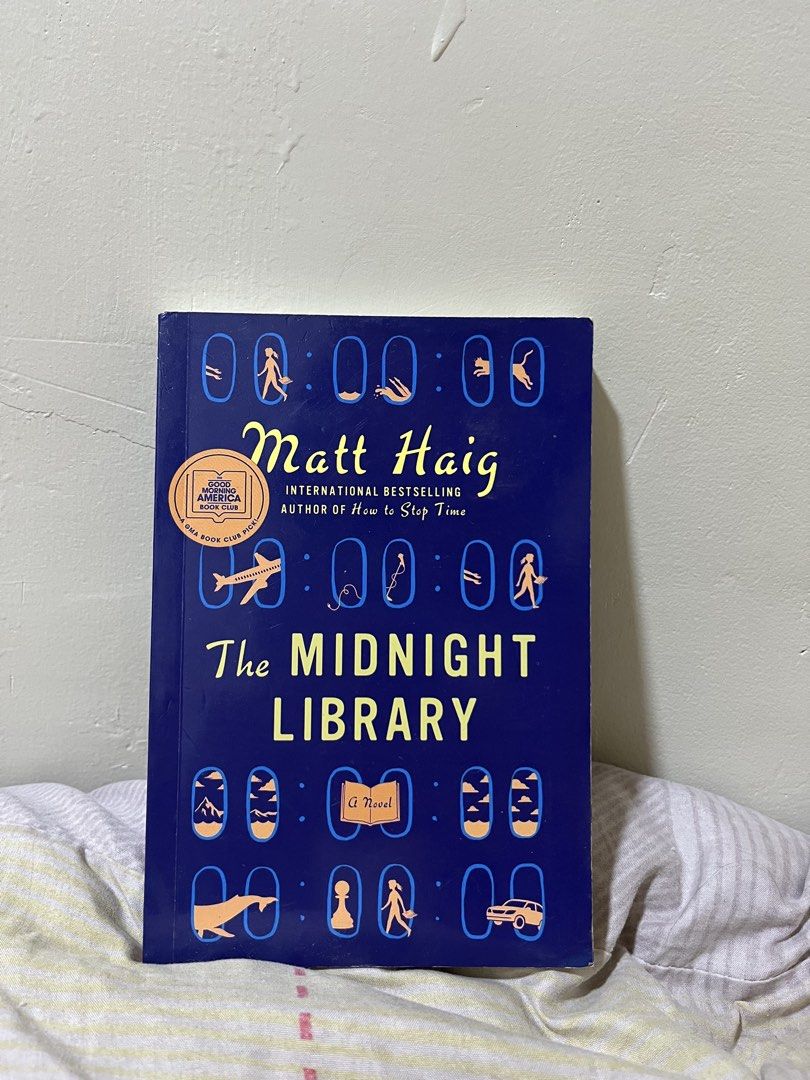 The Midnight Library by Matt Haig Novel Paperback (Category: Storybooks) located in Pasig City. Submitted by vantaeh0013 (Listing ID 1469261480, Image 1). Description: a reprint copy only ! mop: maribank mod: jnt / lalamove loc: pinagbuhatan, pasig .