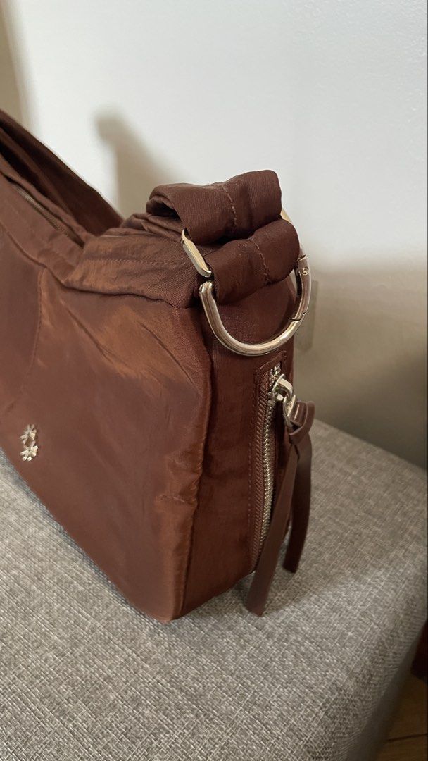 Brown Nylon Crossbody Bag (Category: Shoulder Bags) located in Makati City. Submitted by minimalistsally (Listing ID 1469199584, Image 2). Description: Down sizing my collection No flaws/Good as new Bought in blue app From China Used once only.