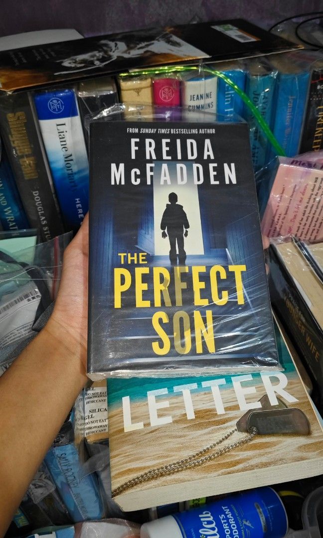 The Perfect Son by Freida McFadden (Category: Storybooks) located in Manila. Submitted by soleilmirai (Listing ID 1469173654, Image 1). Description: - Gripping psychological domestic thriller by #1 New York Times and Amazon chart-topping sensation Freida McFadden (The Housemaid, Never Lie) - Official UK / International trade paperback edition (Poisoned Pen Press / Sourcebooks) - Follows a mother whose high school son is accused of a gruesome, vio