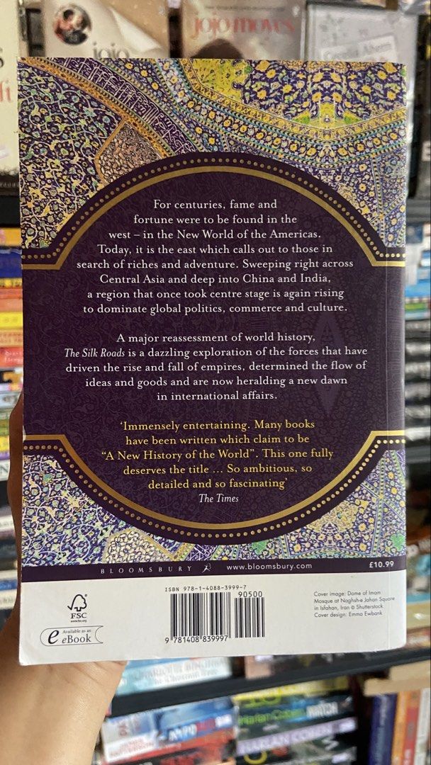 The Silk Roads (Category: Storybooks) located in Abuyog. Submitted by noblerabbit-6553 (Listing ID 1469201473, Image 2). Description: The Silk Roads: A New History of the World is a 2015 non-fiction book written by English historian Peter Frankopan, a historian at the University of Oxford. A new abridged edition was illustrated by Neil Packer.[1] The full text is divided into 25 chapters. The author combines the development of the world with the 