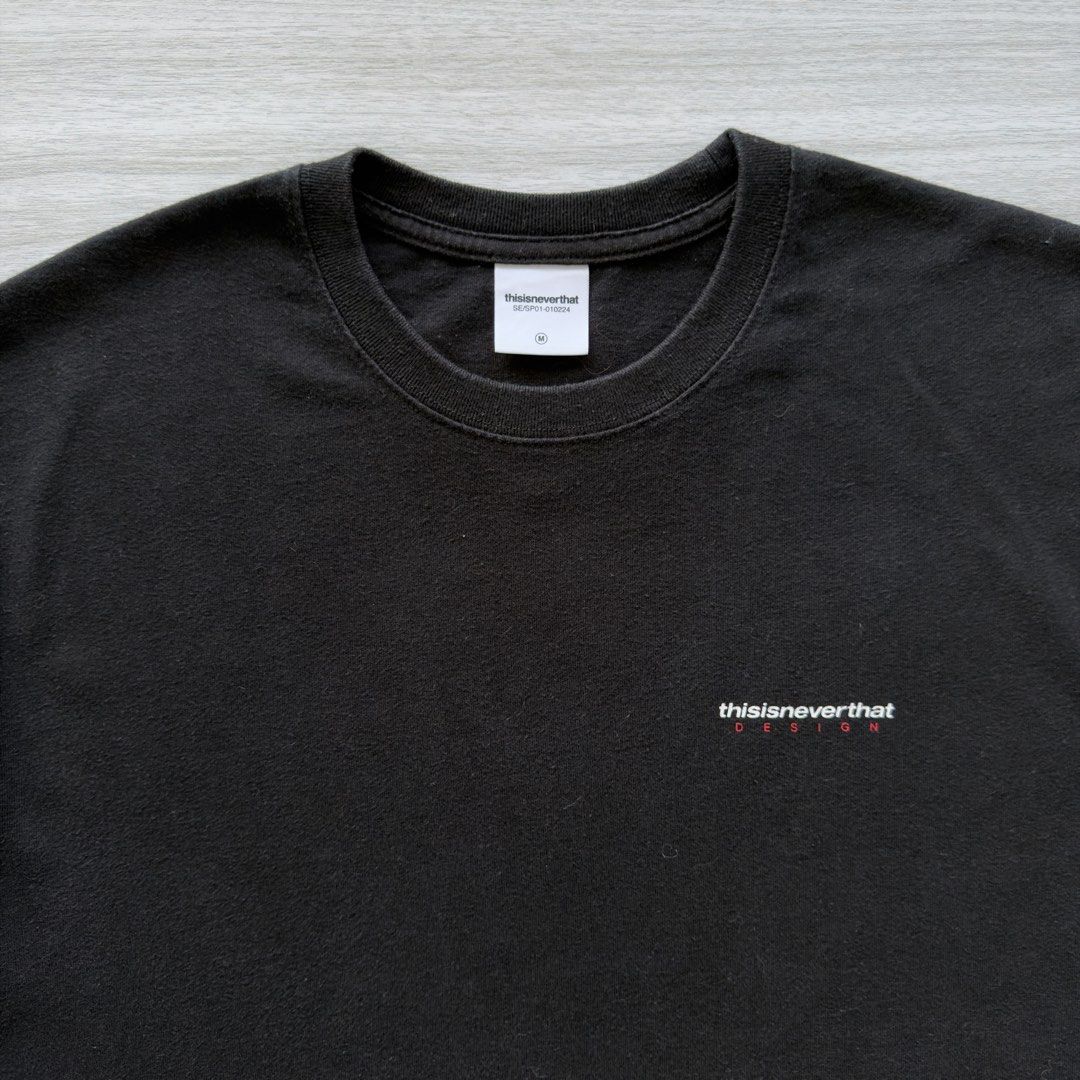 THISISNEVERTHAT Int T-Shirt (Category: Tshirts & Polo Shirts ) located in Zamboanga. Submitted by timelytreasuresthrift (Listing ID 1469230141, Image 3). Description: Thisisneverthat Int. T-Shirt Very Good Condition Actual measurements (Inches): 30 Length 23 Armpit to armpit 20.5 Shoulder 9 Sleeve Php 600 + sf.