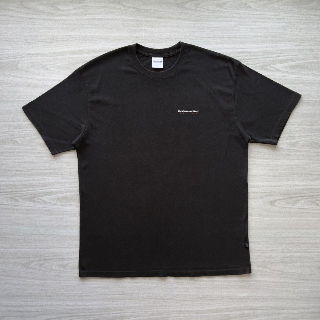 THISISNEVERTHAT Int T-Shirt (Category: Tshirts & Polo Shirts ) located in Zamboanga. Submitted by timelytreasuresthrift (Listing ID 1469230141, Image 1). Description: Thisisneverthat Int. T-Shirt Very Good Condition Actual measurements (Inches): 30 Length 23 Armpit to armpit 20.5 Shoulder 9 Sleeve Php 600 + sf.