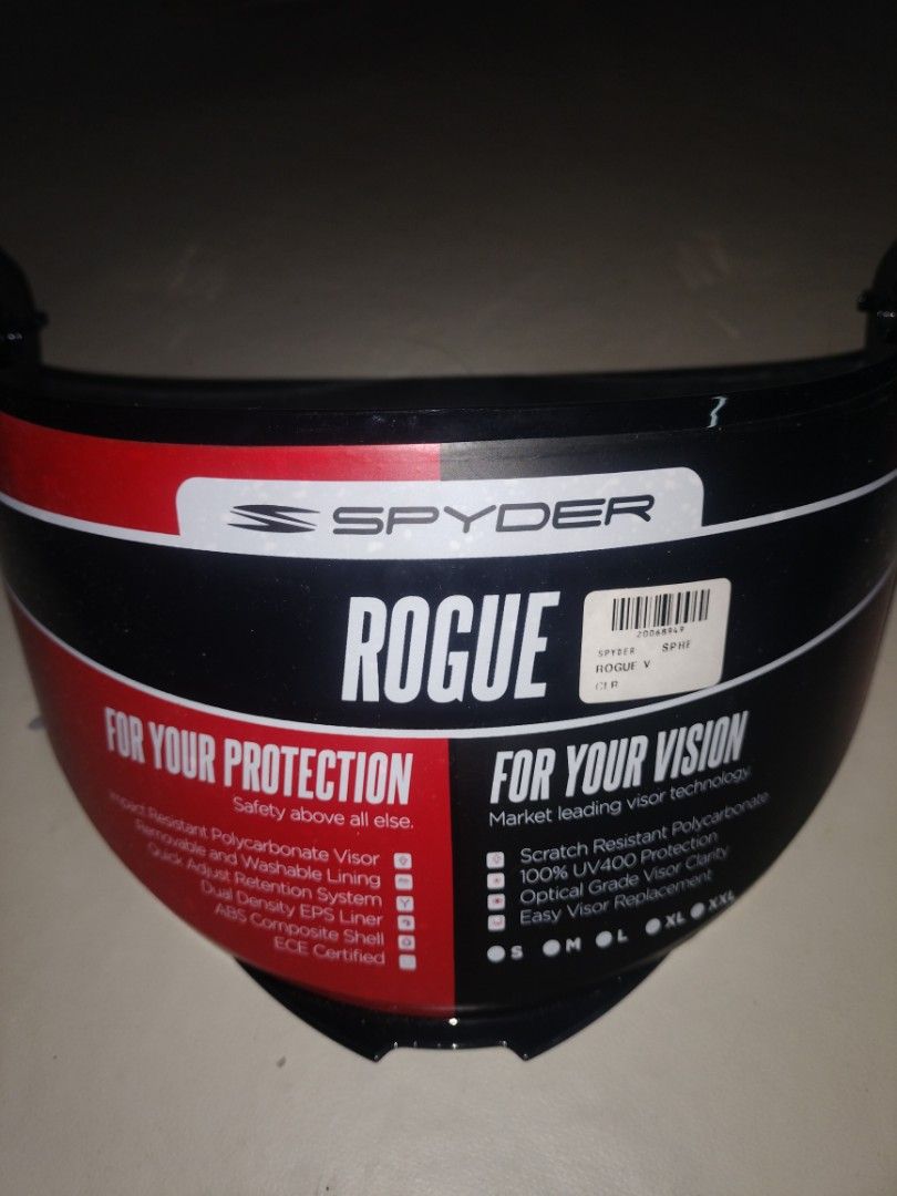 ‼️TINTED SPYDER VISOR: ROGUE (XL) ‼️ (Category: Helmets and other Riding Gears) located in Marikina City. Submitted by gras.elle_018 (Listing ID 1469263106, Image 2). Description: ‼️PRICE STILL NEGOTIABLE/OPEN FOR REASONABLE OFFERS, PM FOR MORE DETAILS‼️ - Color: Tinted - NO ISSUES ✅ - NO COD 🙅‍♀️ 📌 MOP: GCASH 📌 MOD: PICK UP or LALAMOVE/SPX/JNT.