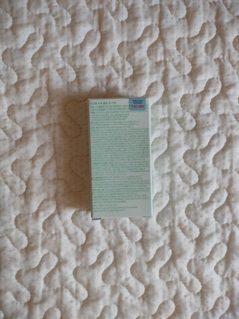 [TOCOBO] Cica Cooling Sun Stick 18g (Category: Face Care) located in Tabaco. Submitted by danielamc17 (Listing ID 1469254709, Image 2). Description: - brand new and sealed - 18g loc: Albay mod: J&T / SPX Express.
