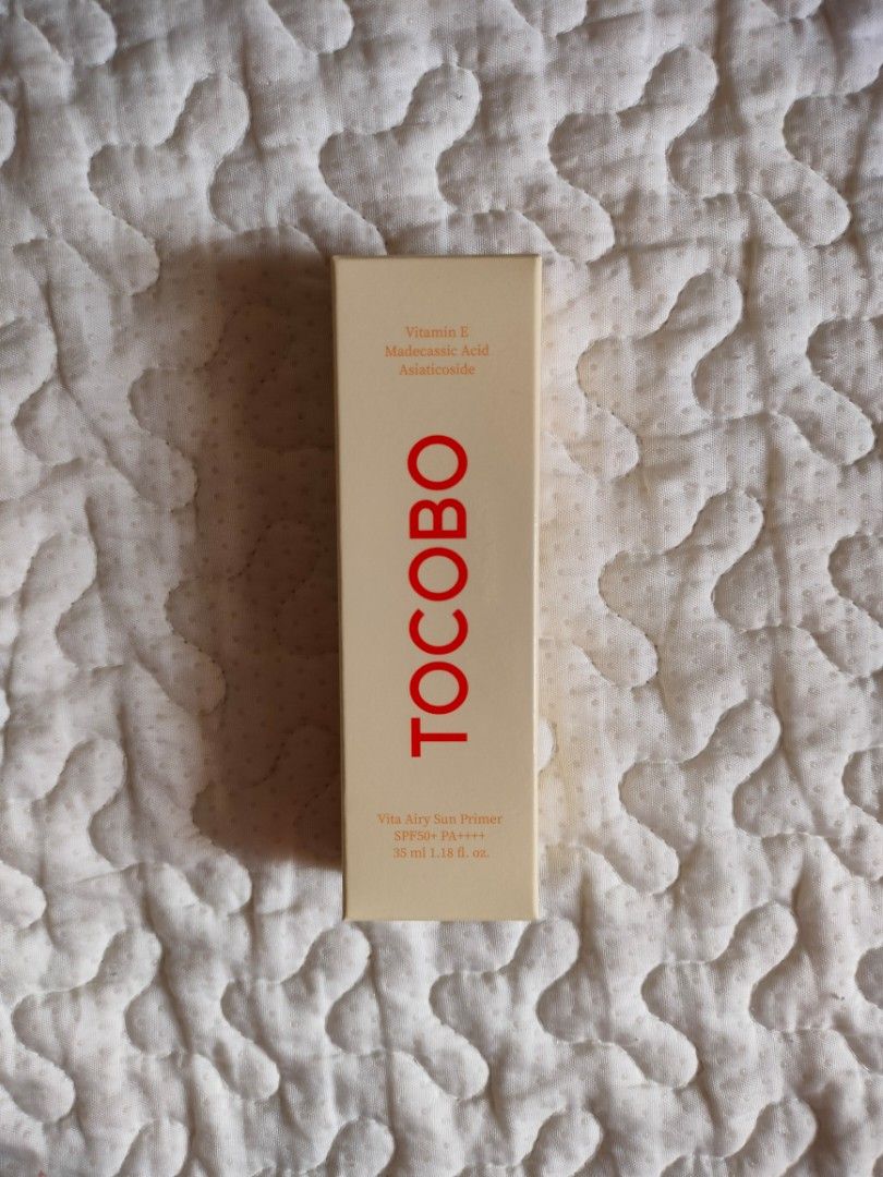 [TOCOBO] Vitamin E Vital Airy Primer 35ml (Category: Face Care) located in Tabaco. Submitted by danielamc17 (Listing ID 1469255004, Image 1). Description: - brand new and sealed - 35ml loc: Albay mod: J&T / SPX Express.