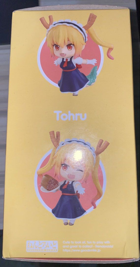 Tohru nendoroid (Category: Figurines & Statues) located in San Pedro. Submitted by calmdog.66aaf1 (Listing ID 1469275694, Image 2). Description: Box is good-mint condition Complete set no accessories are missing It has paint scuff here due to her tail being to big she falls of her stand (dm me for pictures of the damage) but overall she’s still in good condition.