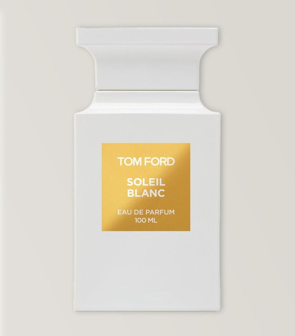 Tom Ford Soleil Blanc Eau de Parfum (Category: Fragrance & Deodorants) located in Taguig. Submitted by vhienparfumerie (Listing ID 1469268309, Image 1). Description: Tom Ford Soleil Blanc 100ml, EDP. Brand new and sealed. .