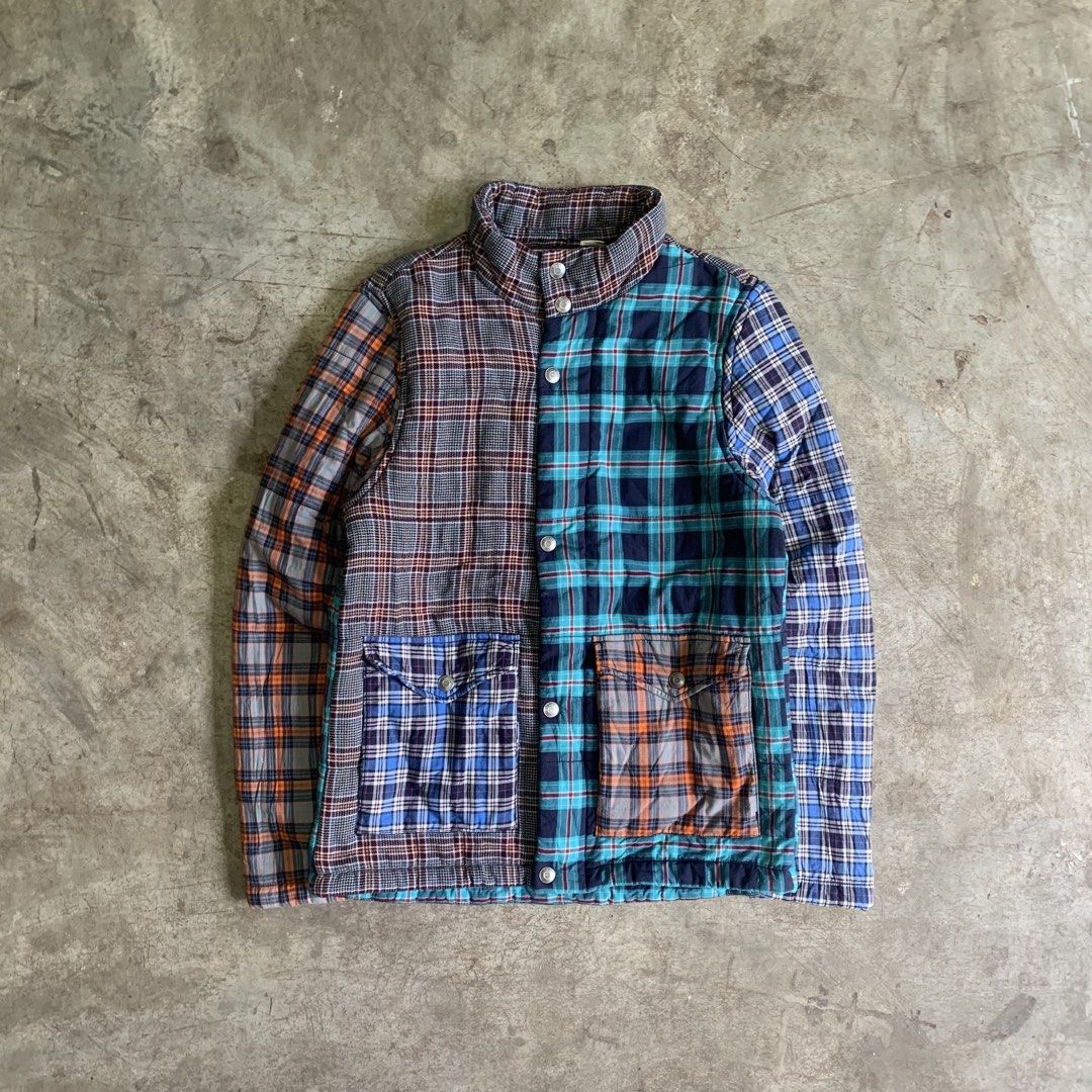 TOMMY Patchwork Plaid Quilted Zip-Off Sleeves Jacket (Category: Coats, Jackets and Outerwear) located in Manila. Submitted by emplysthrift. (Listing ID 1469295478, Image 1). Description: Width "20 Length "27 Good Condition Colorrate: 9/10 Flaws: None Unli vouch/vc for safe transactions 📲 Location: Laspinas City, Metro Manila, Brngy Talon Uno. 📍 DM IF INTERESTED📥 - Brand: TOMMY - Design: Unique patchwork quilted design in various plaid patterns
