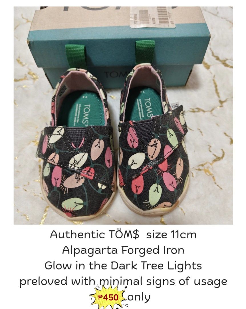 TOMS KIDS ALPARGATA (Category: Babies & Kids Fashion) located in Angeles City. Submitted by kalacutie (Listing ID 1469292092, Image 1). Description: preloved authentic from UAE RFS: outgrown.