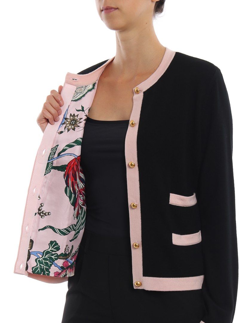 Tory Burch Kendra Wool Knitted Trim Cardigan (Category: Coats, Jackets and Outerwear) located in Cabanatuan. Submitted by cabsygoods (Listing ID 1469163909, Image 1). Description: Tory Burch Kendra Wool Knitted Trim Cardigan Authentic Width: 20 Length: 23 (Inches) Very good condition No issue Color rate 9/10 Dm to purchase! 📩.