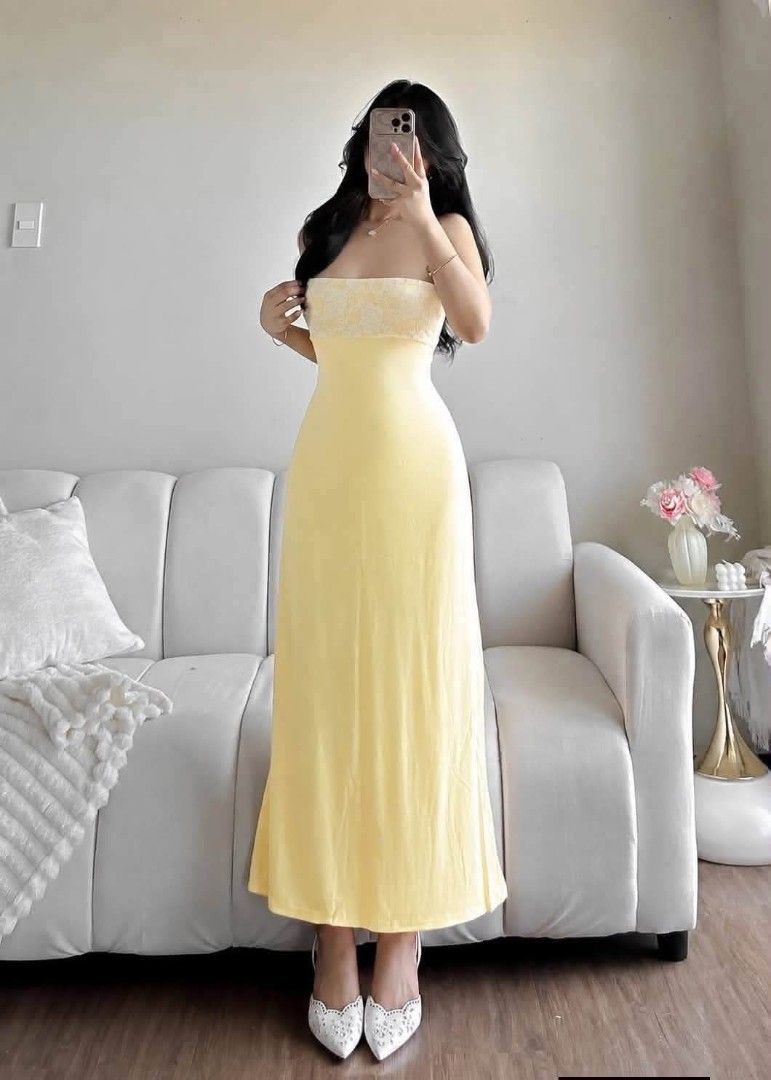 TRACY MAXY TUBE DRESS (Category: Dresses) located in Cainta. Submitted by agirlnamedkatkatII (Listing ID 1469181732, Image 3). Description: TRACY MAXI TUBE DRESS P280.00 FREESIZE CAN FIT FROM SMALL-SEMI LARGE FABRIC: COTTON SPANDEX FABRIC NOTE: PLEASE PROVIDE 2ND AND 3RD COLOR OPTIONS.