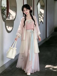 Hanfu Blue Outfit DnD Party, Women's Fashion, Dresses & Sets ...
