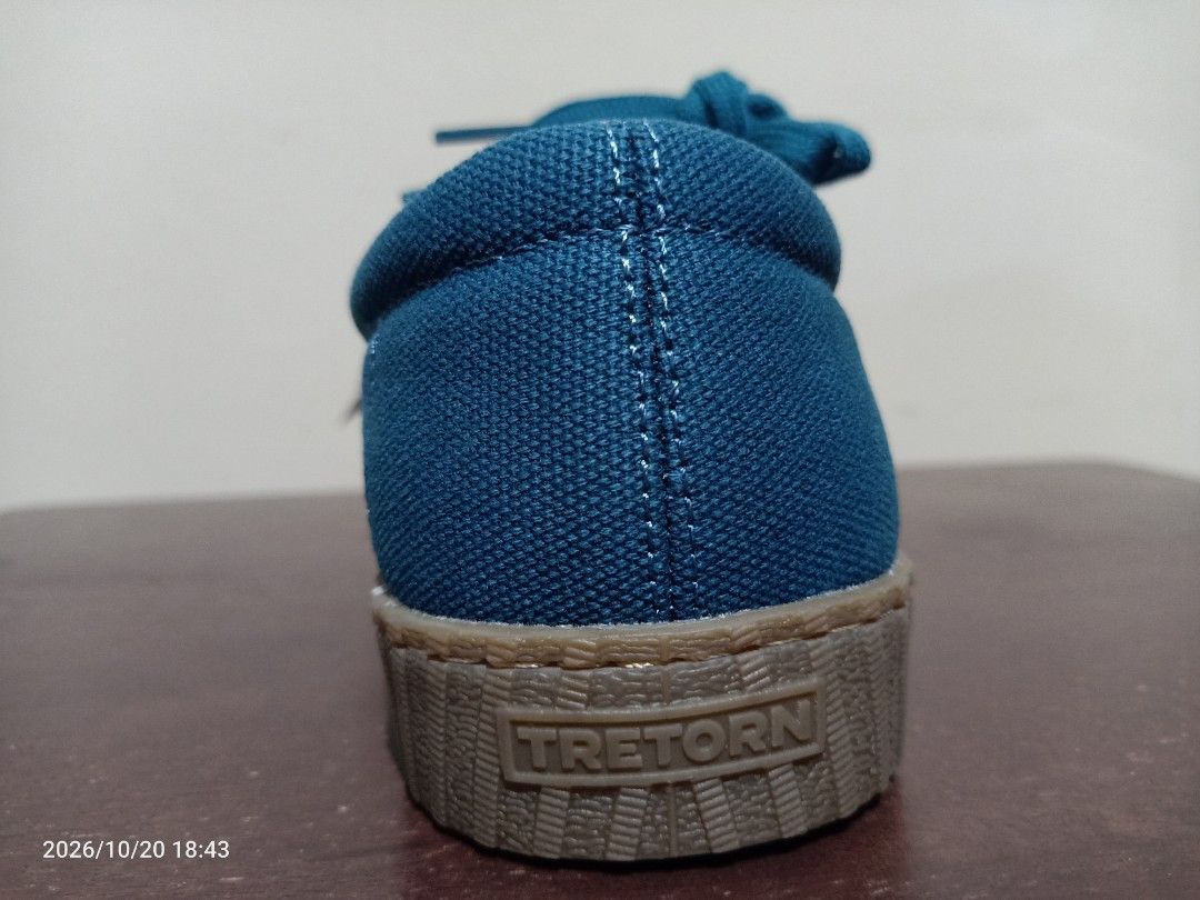 Tretorn Nylite plus Canvas Sneakers (Category: Sneakers) located in Las Pinas. Submitted by OmengSoyT (Listing ID 1469309172, Image 3). Description: - Brand: Tretorn Sweden - Condition: Brand new with original tag attached.Guaranteed Authentic - Color: Teal blue with brown rubber soles and matching laces - Comfort: OrthoLite comfort foam insoles - Details: Metal eyelets on the sides and branding on the heel and sole.
