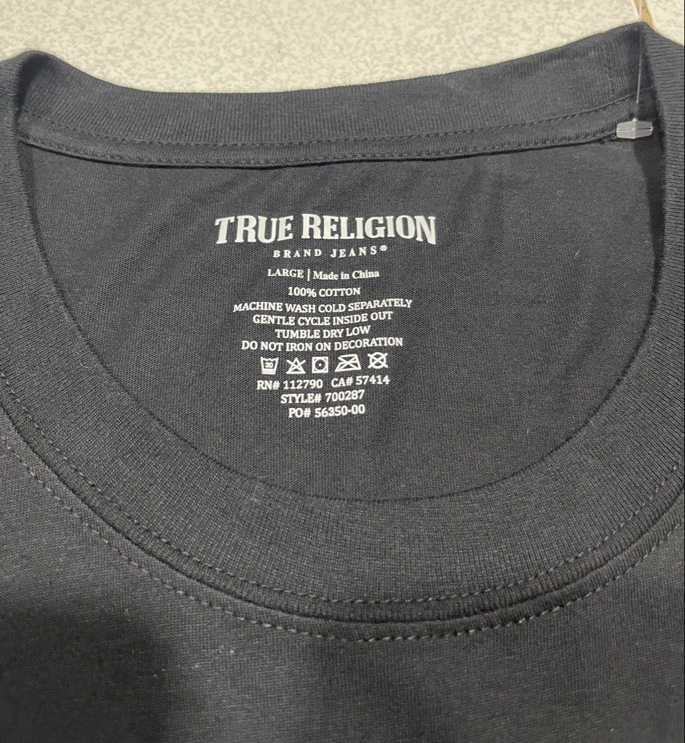 True Religion Tshirt (Category: Tshirts & Polo Shirts ) located in Mandaue City. Submitted by MJ_80 (Listing ID 1469190213, Image 2). Description: Mens Authentic True Religion Tshirt Large on tag Dimes : 22 X 29.5 See photos for measurements Price: 2,700 .