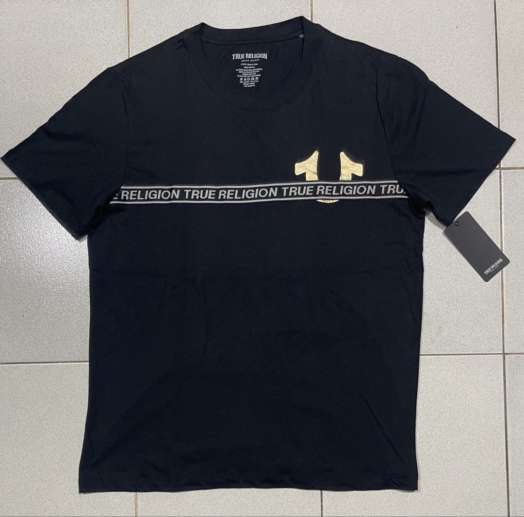 True Religion Tshirt (Category: Tshirts & Polo Shirts ) located in Mandaue City. Submitted by MJ_80 (Listing ID 1469190213, Image 1). Description: Mens Authentic True Religion Tshirt Large on tag Dimes : 22 X 29.5 See photos for measurements Price: 2,700 .