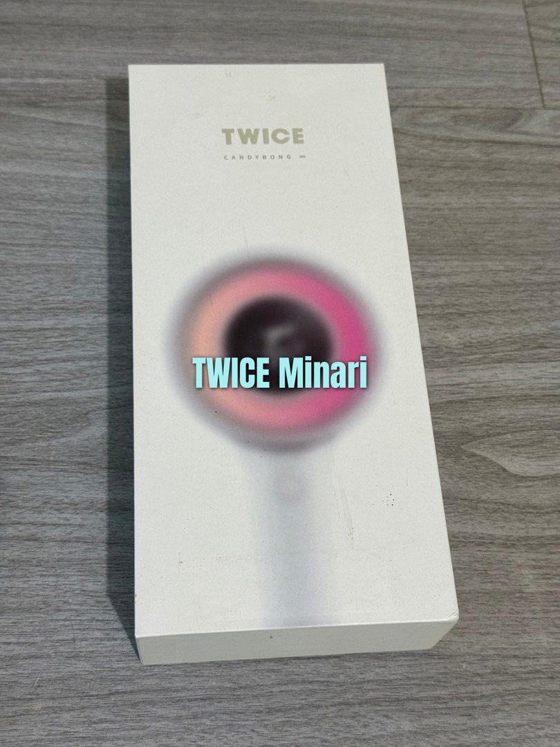 TWICE Candybong Infinity Official Light Stick [Version 3] (Category: K-Wave Merchandise) located in Manila. Submitted by celinexoxo (Listing ID 1469288167, Image 1). Description: Working in Great condition, well-maintained, and used only ONCE at the Ready to Be concert ✨ RFS: decluttering, need funds 💔 Mop: GCash Mod: Lalamove 📍 Cainta, Rizal.