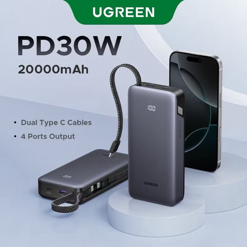 Ugreen Power bank 20,000mah (Category: Batteries & Power Banks) located in Caloocan City. Submitted by rsdee (Listing ID 1469320055, Image 3). Description: Brandnew ✨ Inopen lang para testingin Original Loction North Caloocan.
